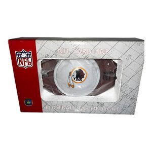Washington Redskins NFL Official Football  SHAPED TAP ON LIGHT NFL YARD LINE New
